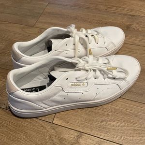 Adidas white sneakers!